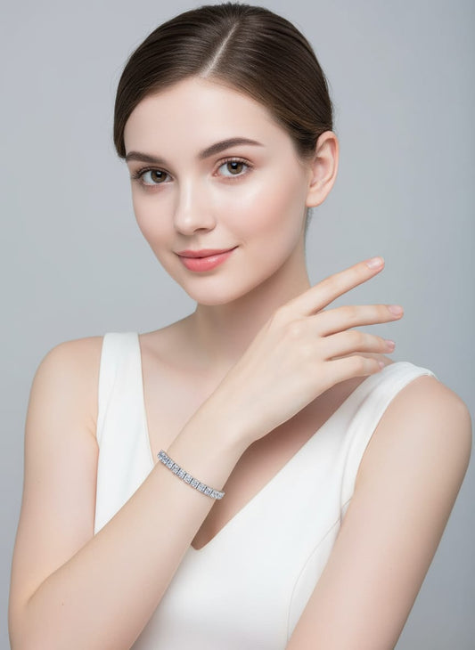 Elegant Crystal Tennis Bracelet