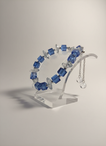 Sparkling Crystal Bead Bracelet - Adjustable Design